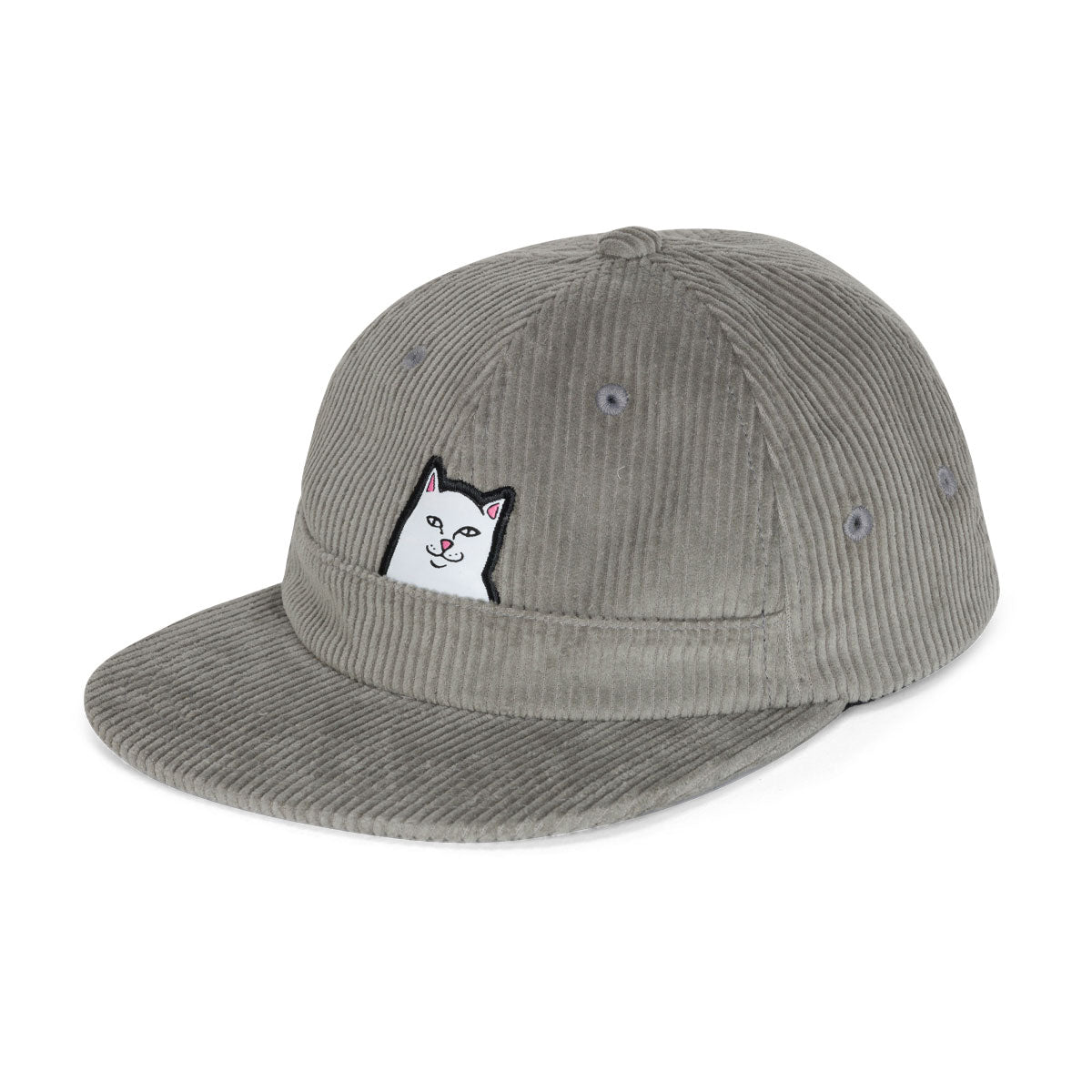 RIPNDIP Lord Nermal Corduroy Snapback Hat - Charcoal image 1