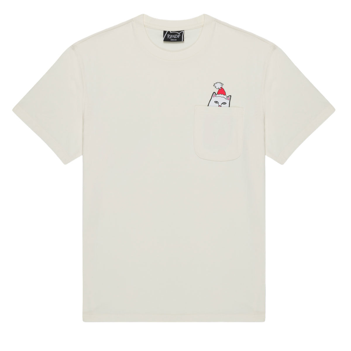 RIPNDIP Lord Santa Pocket T-Shirt - Bone image 1
