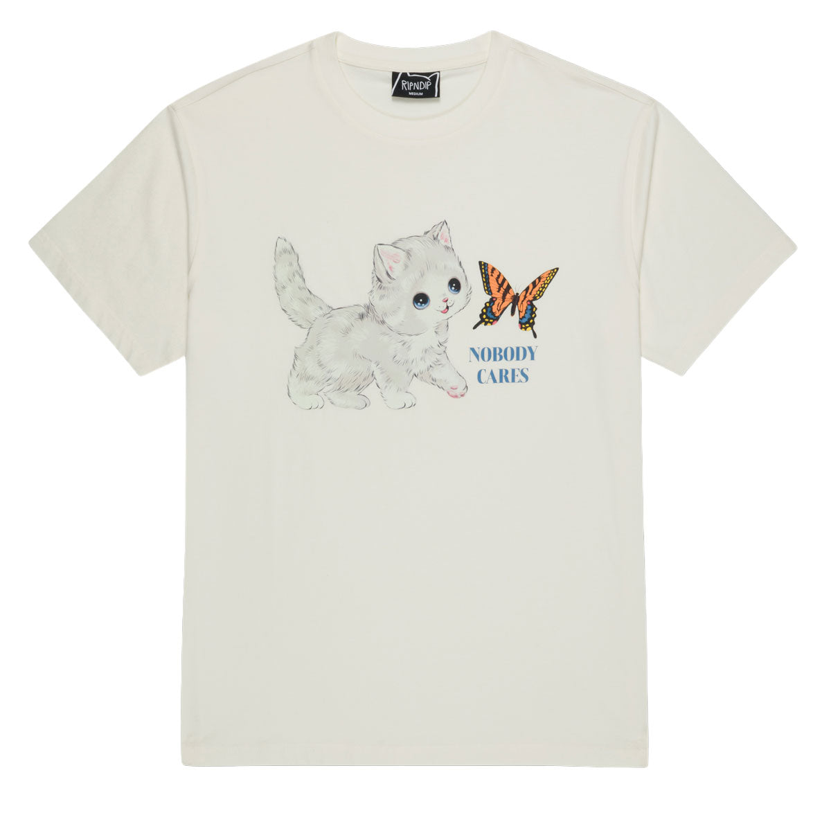RIPNDIP Nobody Cares T-Shirt - Bone image 1
