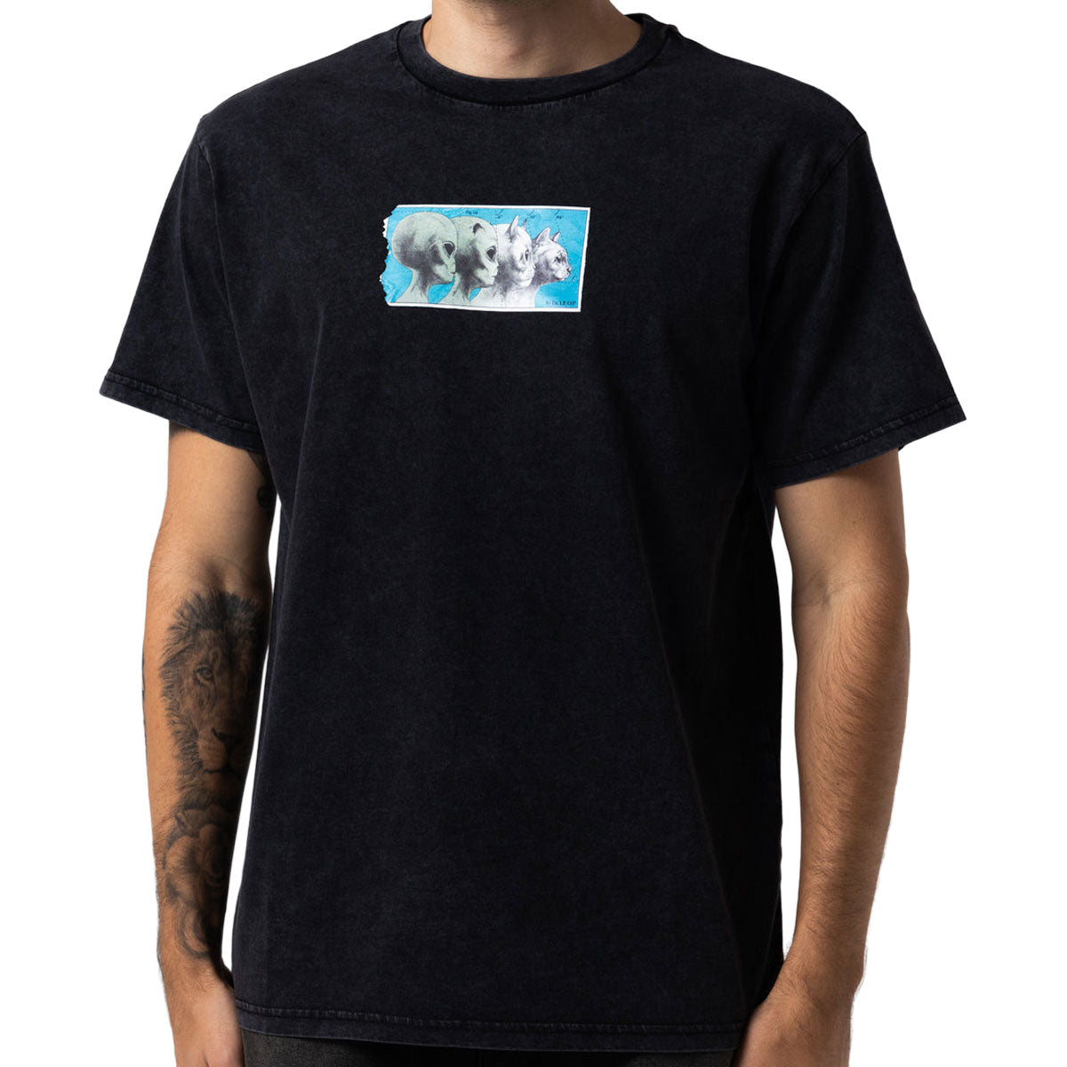 RIPNDIP Nerm Geo T-Shirt - Black Vintage Wash image 5