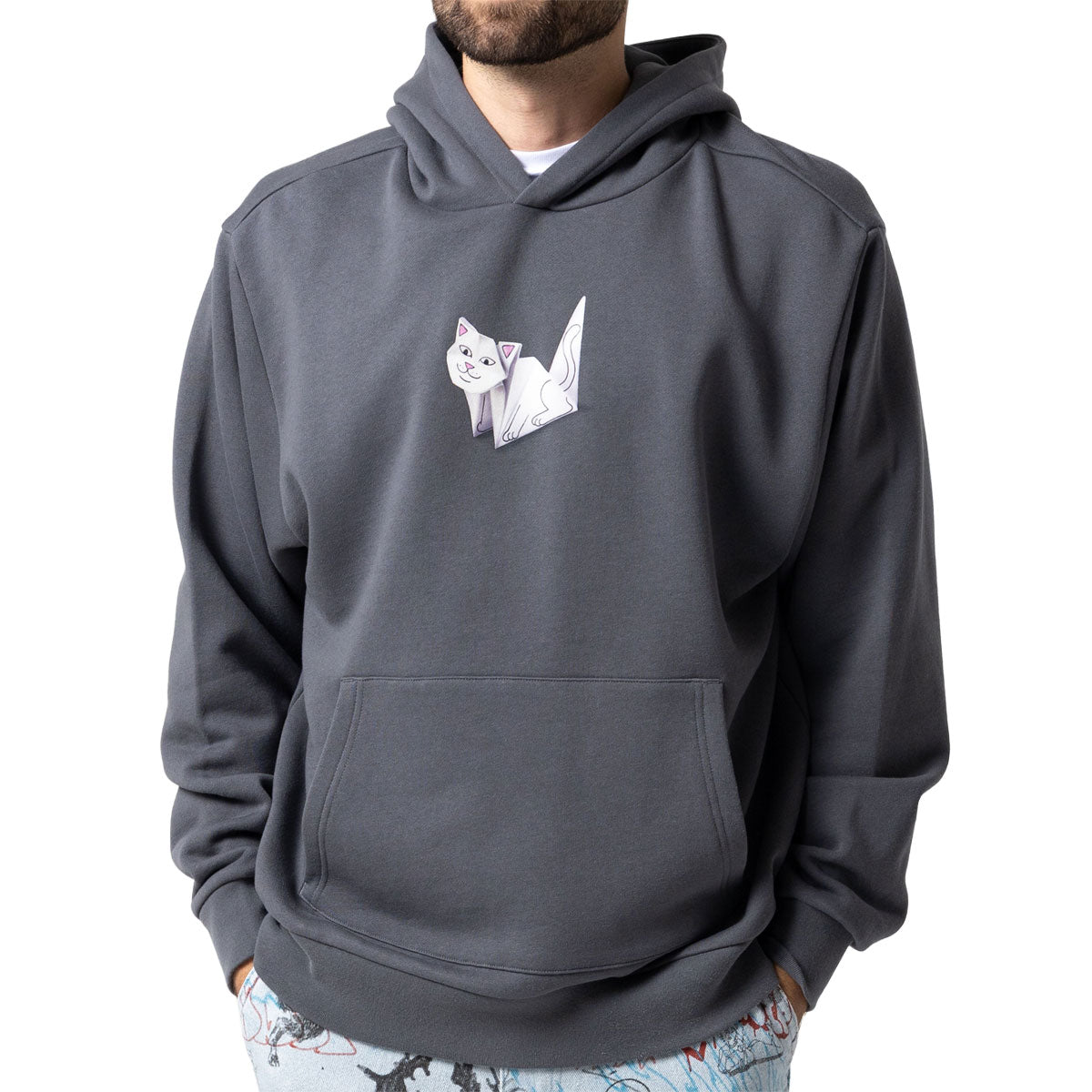 RIPNDIP Origami Hoodie - Charcoal image 3