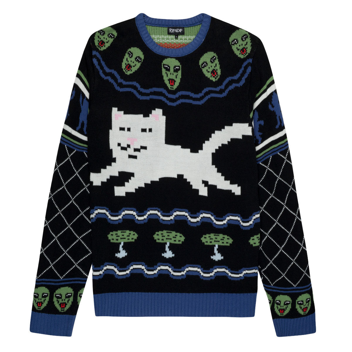 RIPNDIP Out Of This World Knit Sweater - Black image 1