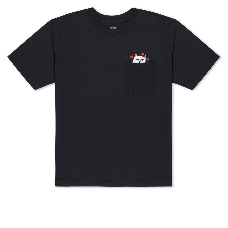 RIPNDIP Nermal Loves Pocket T-Shirt - Charcoal Heather