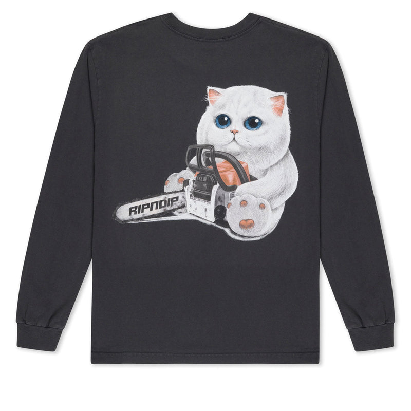 RIPNDIP Find Out Long Sleeve T-Shirt - Charcoal