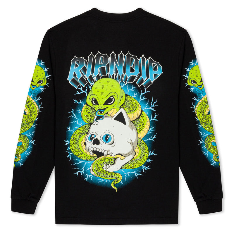 RIPNDIP Skull And Bones Long Sleeve T-Shirt - Black