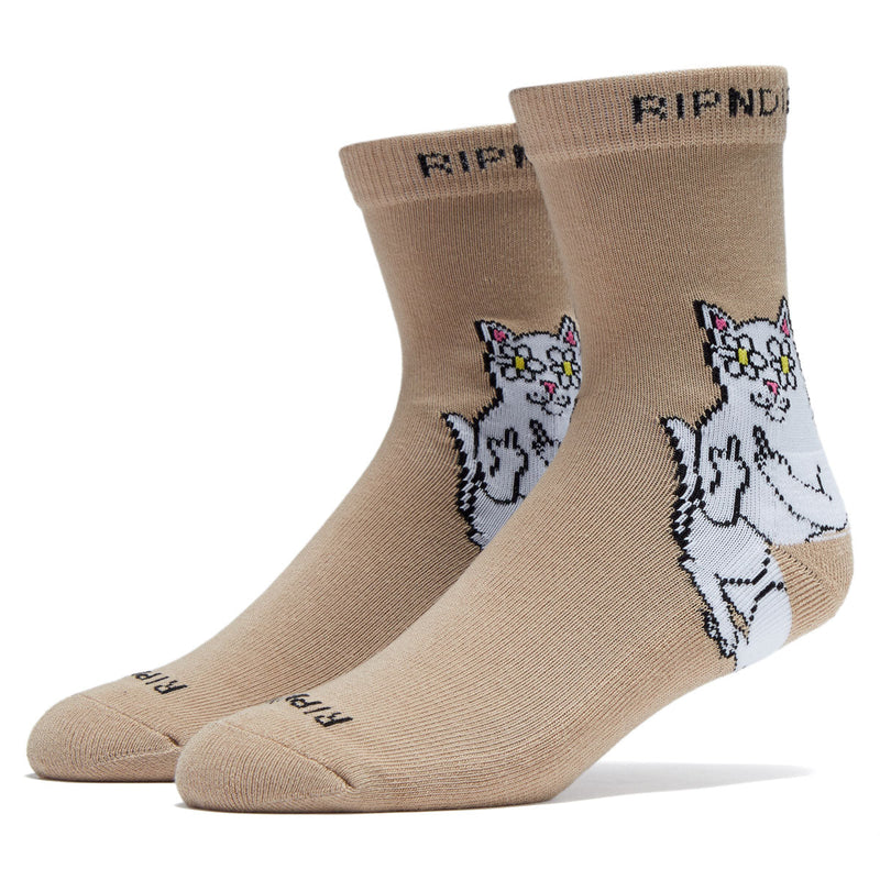 RIPNDIP Lord Nermal Blossom Mid Socks - Almond