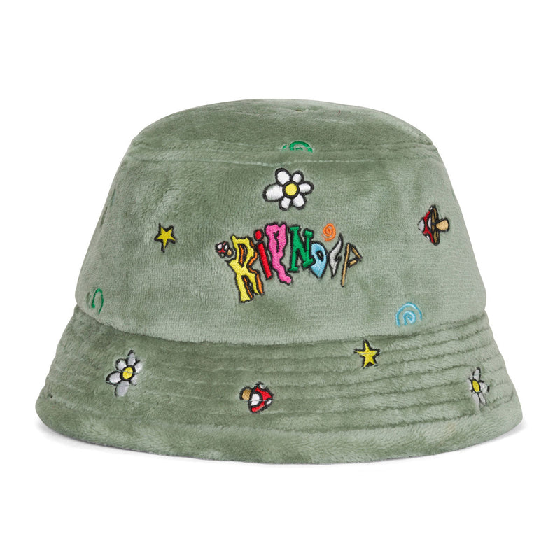 RIPNDIP Broken Down Sherpa Bucket Hat - Light Sage