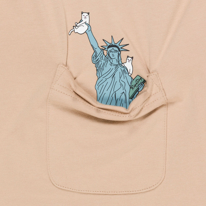RIPNDIP Liberty Pocket T-Shirt - Almond