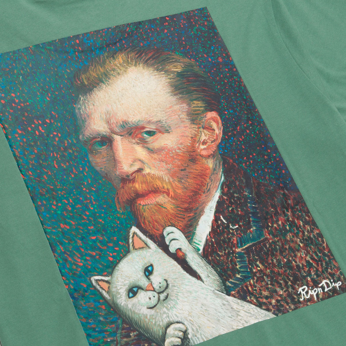RIPNDIP Van Nermal T-Shirt - Olive – Daddies Board Shop