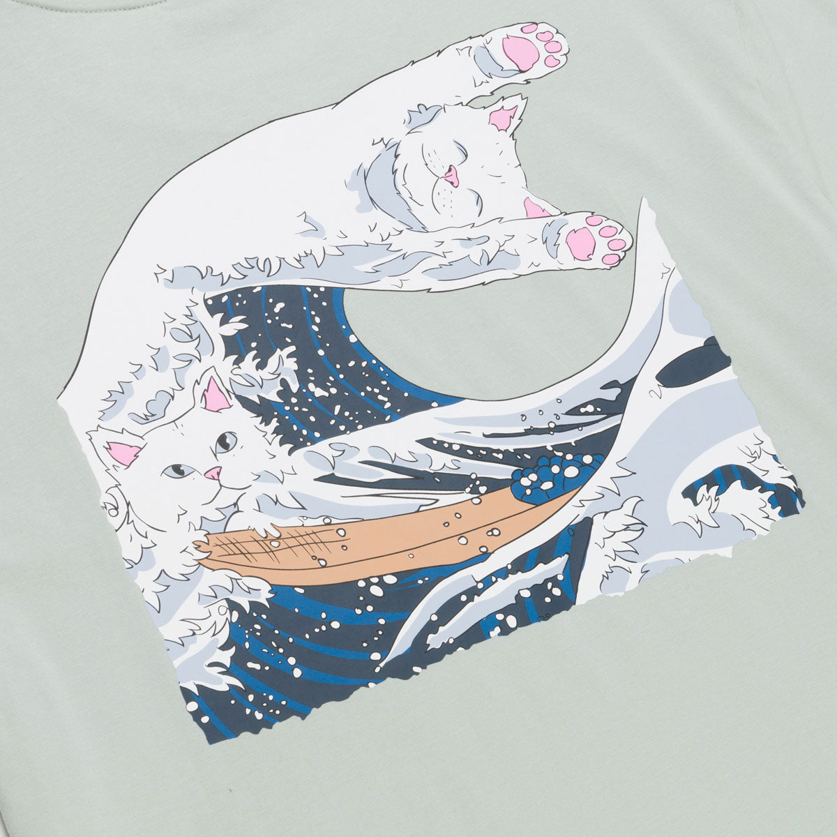 RIPNDIP Great Wave T-Shirt - Sage Grey – Daddies Board Shop