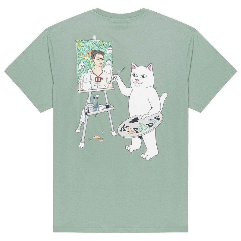 RIPNDIP Art Club T-Shirt - Dusty Sage