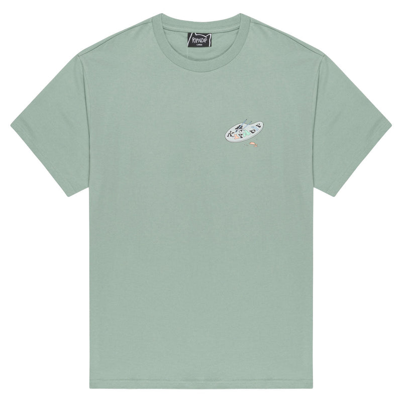 RIPNDIP Art Club T-Shirt - Dusty Sage