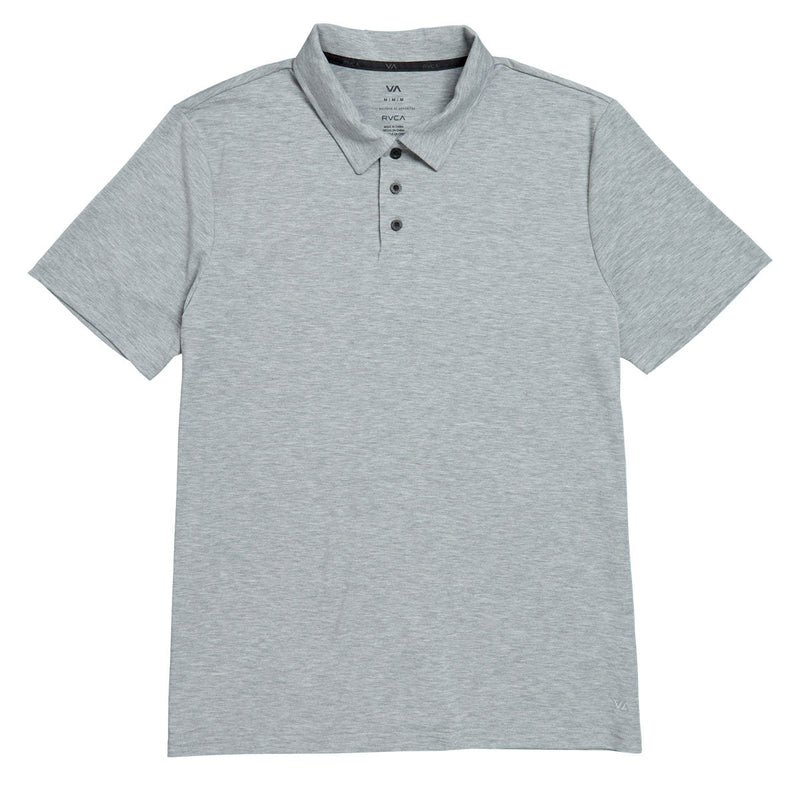 RVCA Balance Polo Shirt - Heather Grey