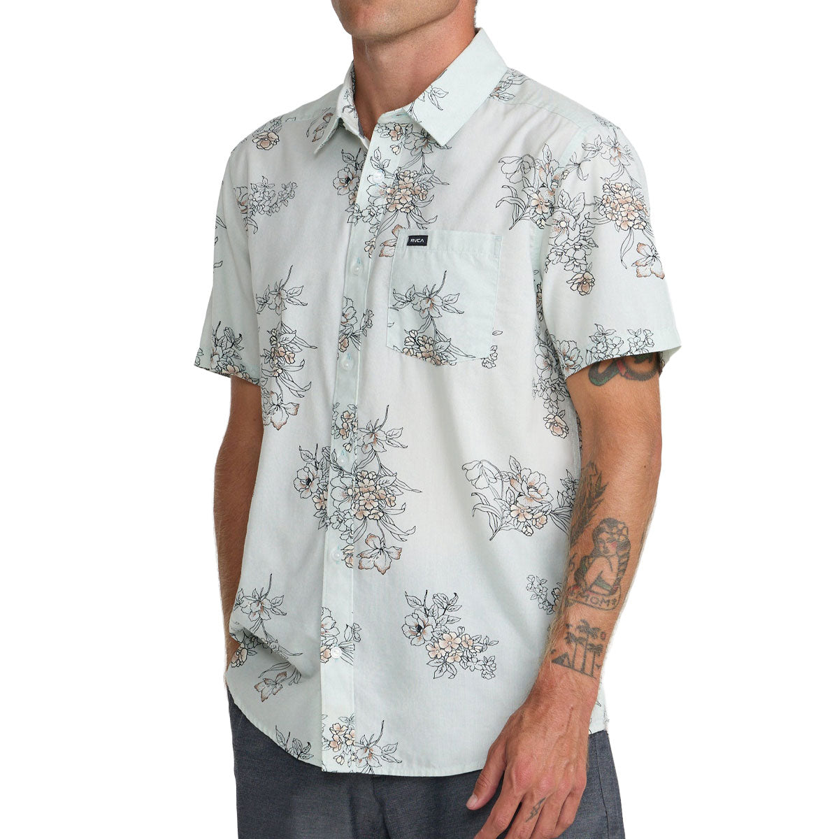 RVCA Botanical Shirt - Green Tea image 3