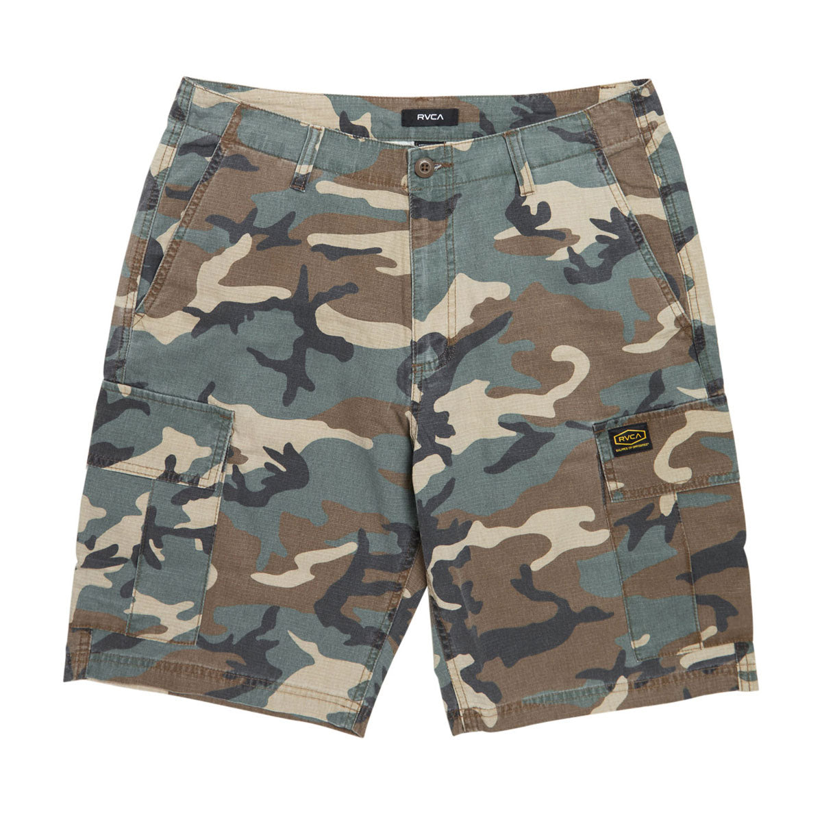 RVCA Dayshift Cargo Shorts - Vintage Woodland image 1