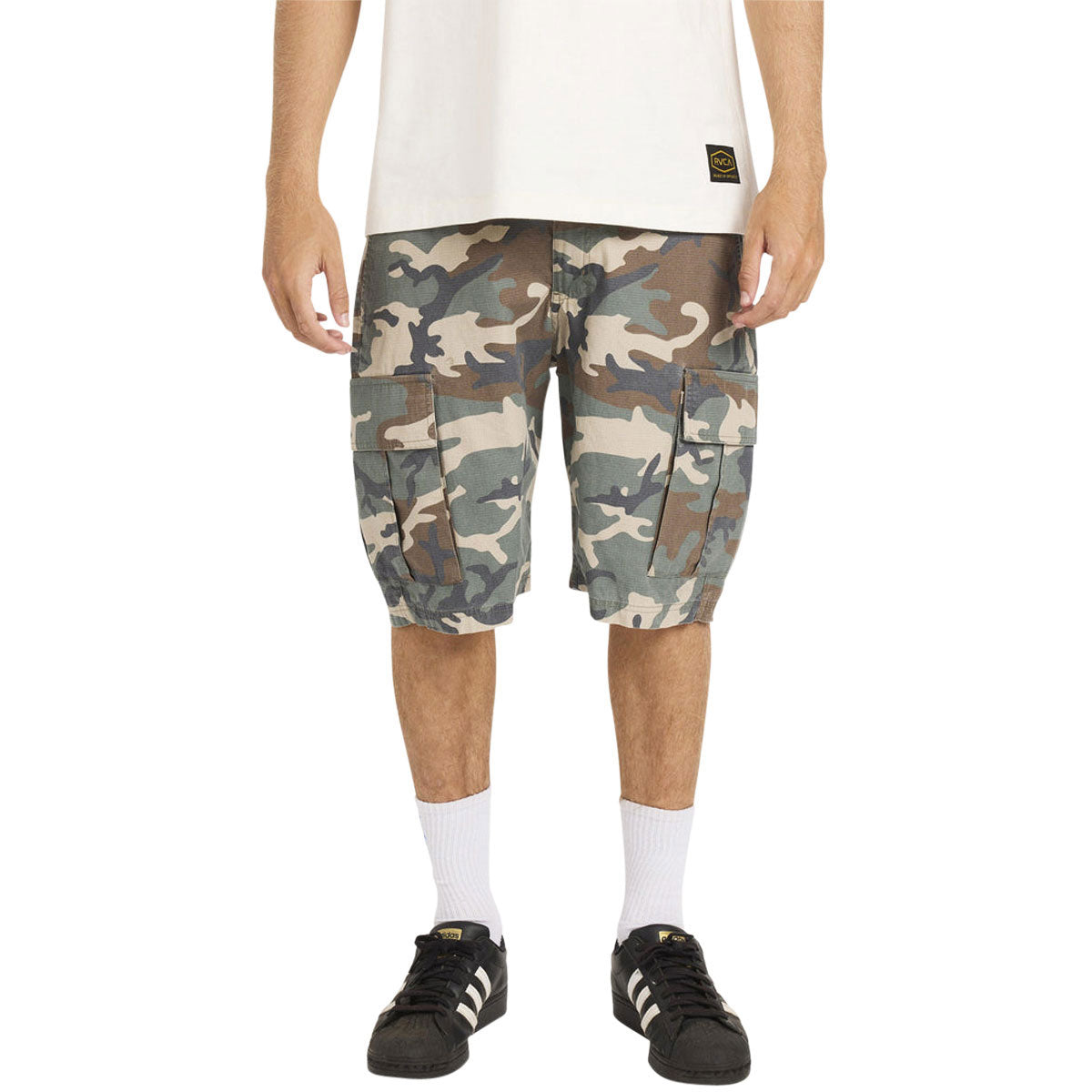 RVCA Dayshift Cargo Shorts - Vintage Woodland image 3
