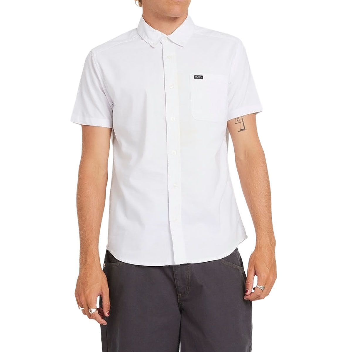 RVCA Thatll Do Stretch Shirt - White 2025 image 1