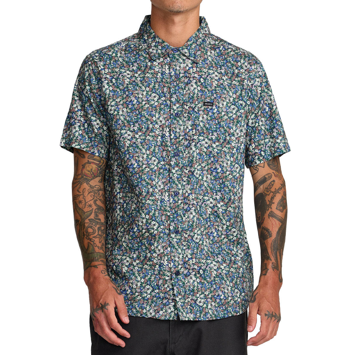 RVCA Heavy Bloom Shirt - Vintage Navy image 1