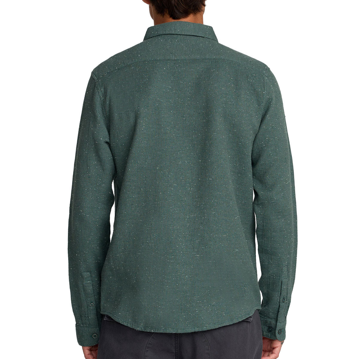 RVCA Dayshift Flannel Long Sleeve Shirt - Balsam Green image 2