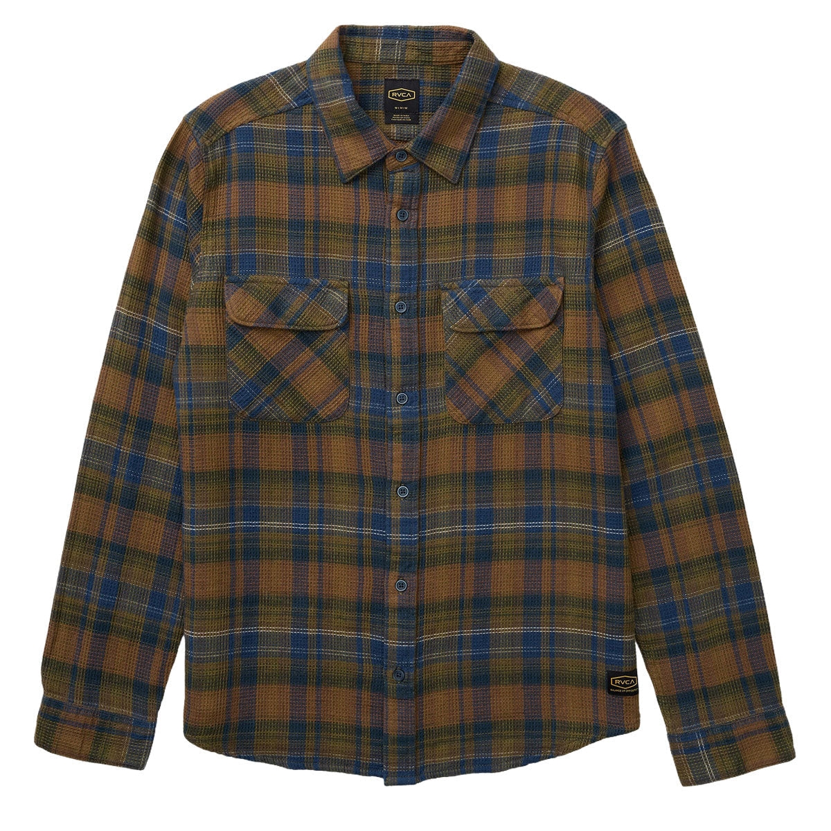 RVCA Dayshift Flannel Long Sleeve Shirt - Olive image 5