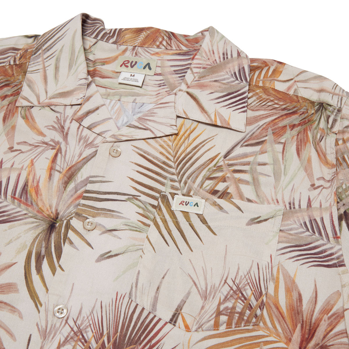 RVCA Mel G Palm Long Sleeve Shirt - Khaki image 3