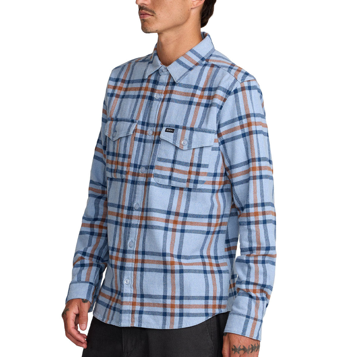 RVCA Hughes Flannel Shirt - Chambray image 4