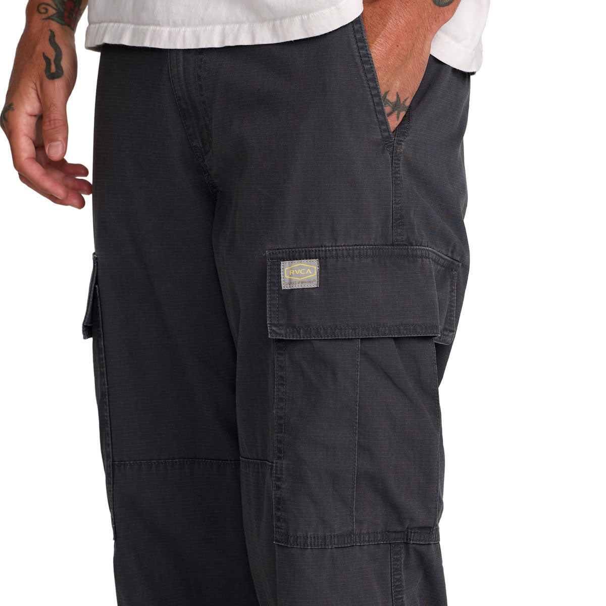 RVCA Dayshift Cargo Pants - Pirate Black image 3
