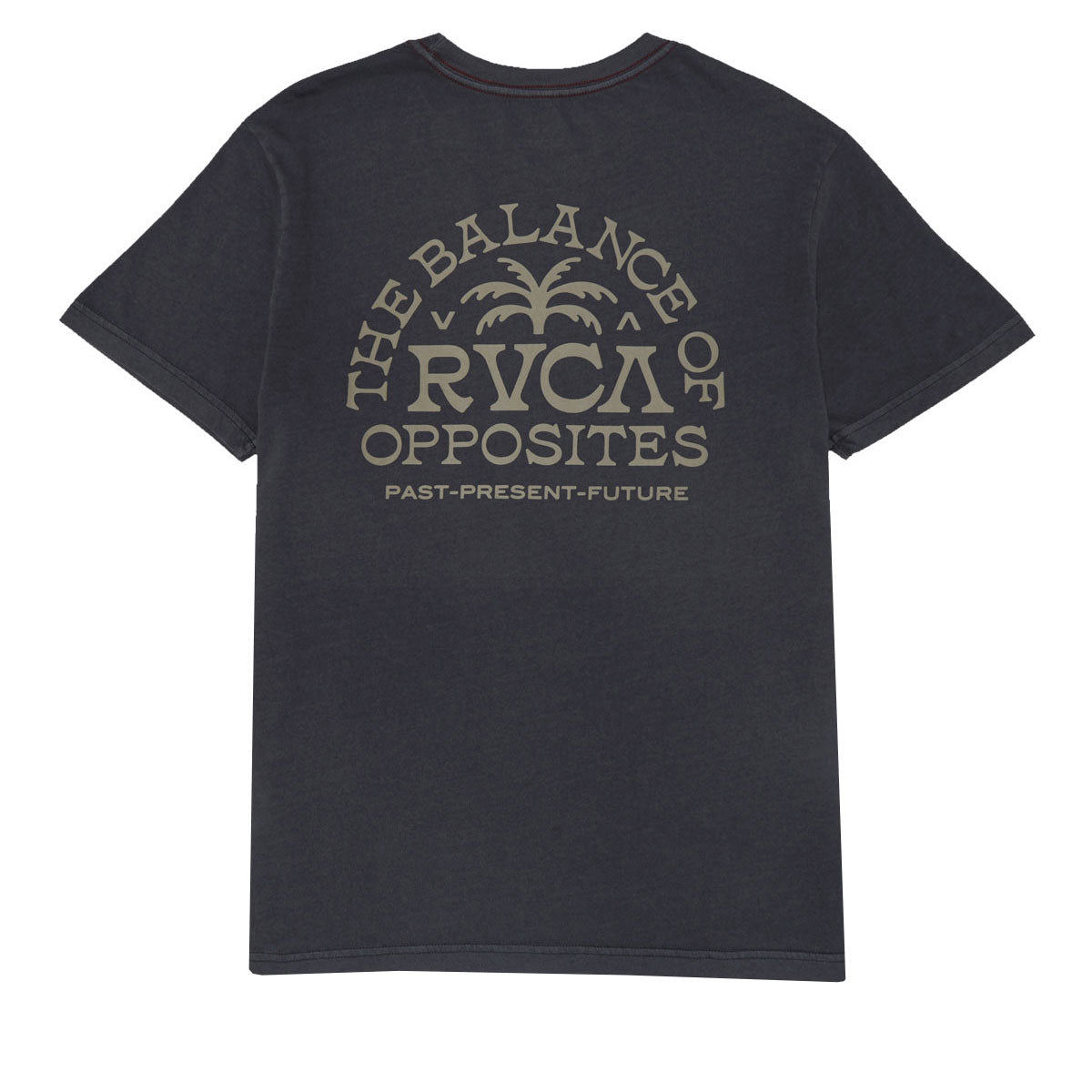 RVCA Palm Serif T-Shirt - Pirate Black image 1
