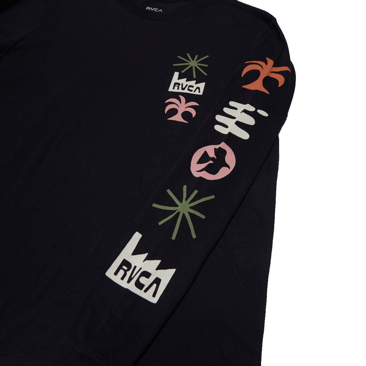 RVCA Mirage Long Sleeve T-Shirt - Black image 3