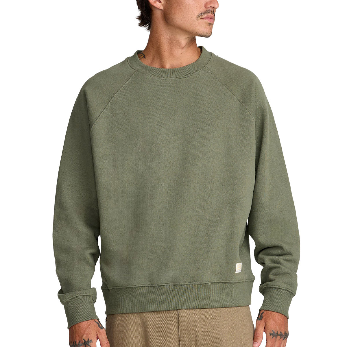 RVCA Dayshift Crew 2 Sweatshirt - Olive image 1