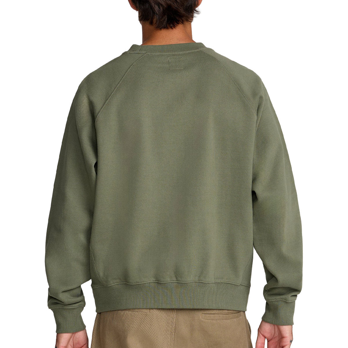 RVCA Dayshift Crew 2 Sweatshirt - Olive image 2