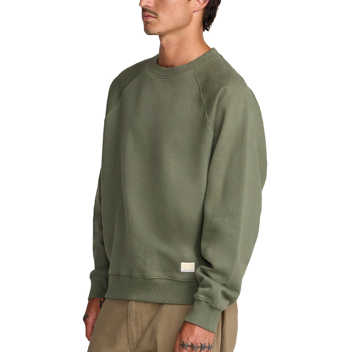RVCA Dayshift Crew 2 Sweatshirt - Olive image 3
