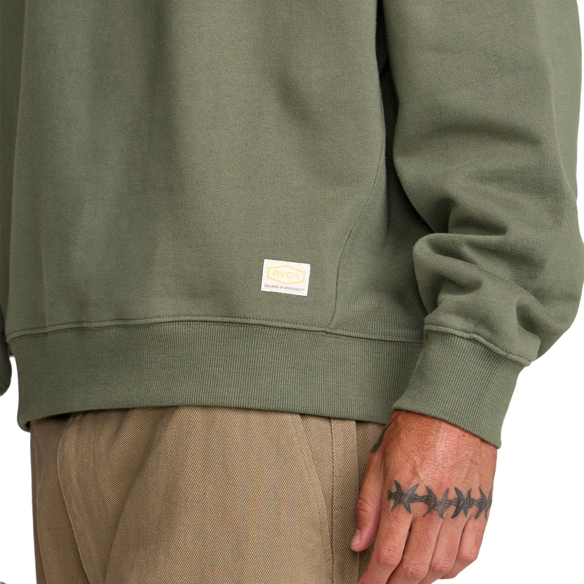 RVCA Dayshift Crew 2 Sweatshirt - Olive image 4