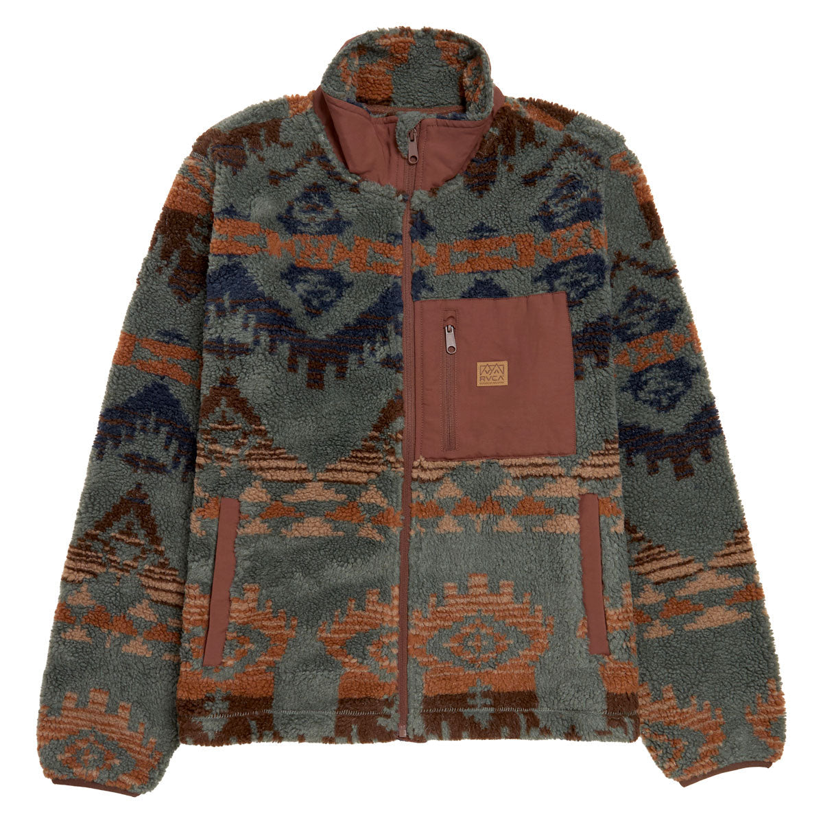 RVCA Jacumba Sherpa Zip Sweatshirt - Multi image 1