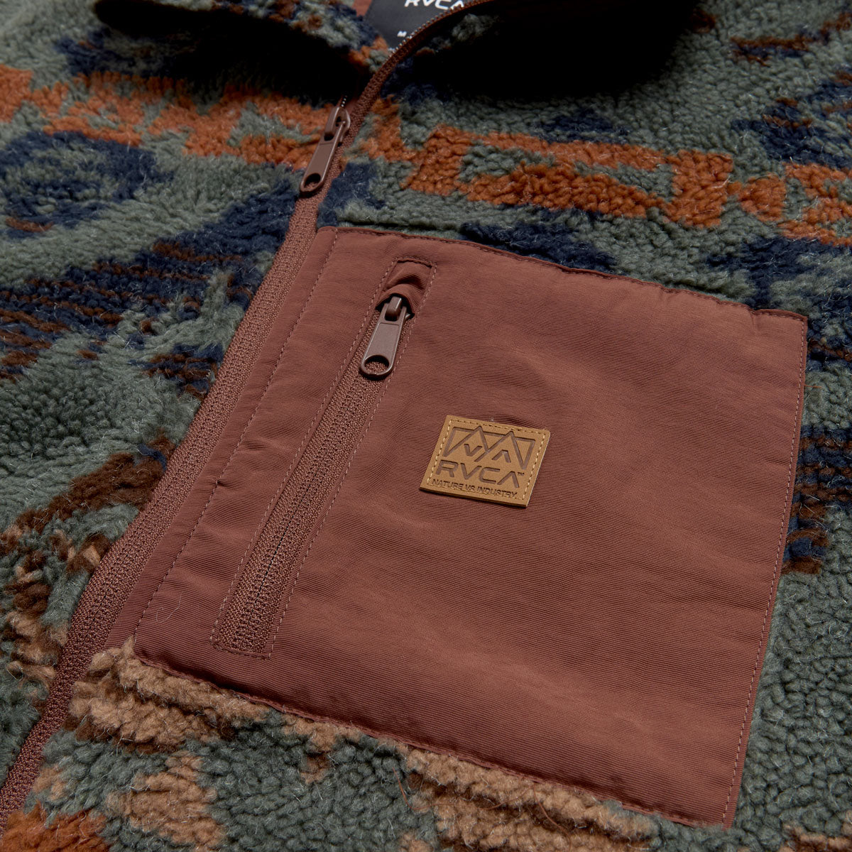 RVCA Jacumba Sherpa Zip Sweatshirt - Multi image 3