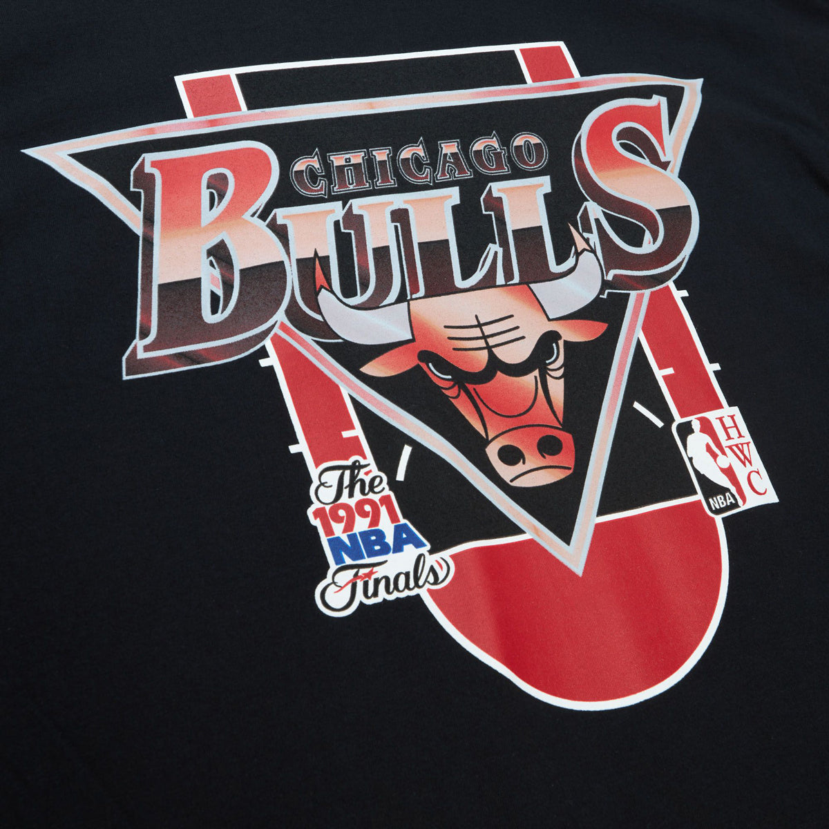 Mitchell & Ness x NBA Rock On Tour Bulls T-Shirt - Black image 3