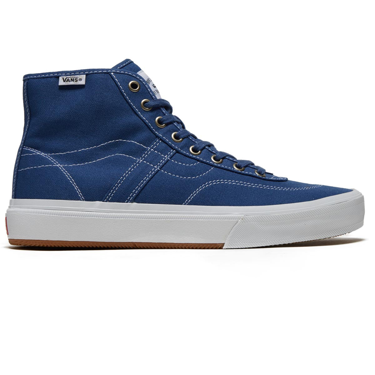 Vans Crockett High Decon Shoes - Canvas Blue/White image 1