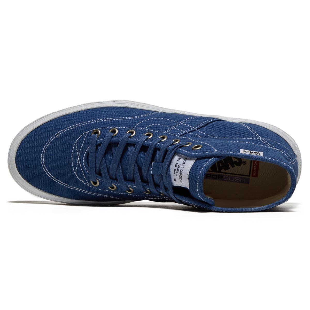 Vans Crockett High Decon Shoes - Canvas Blue/White image 3