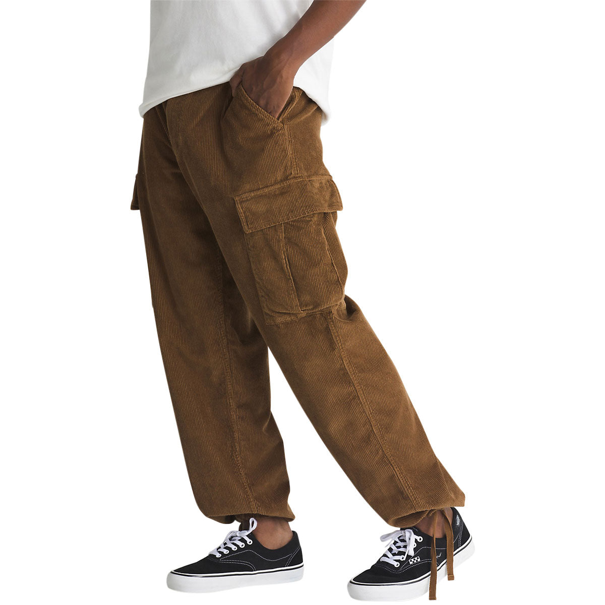 Vans Service Cargo Cord Loose Tapered Pants - Coffee Liqueur image 2