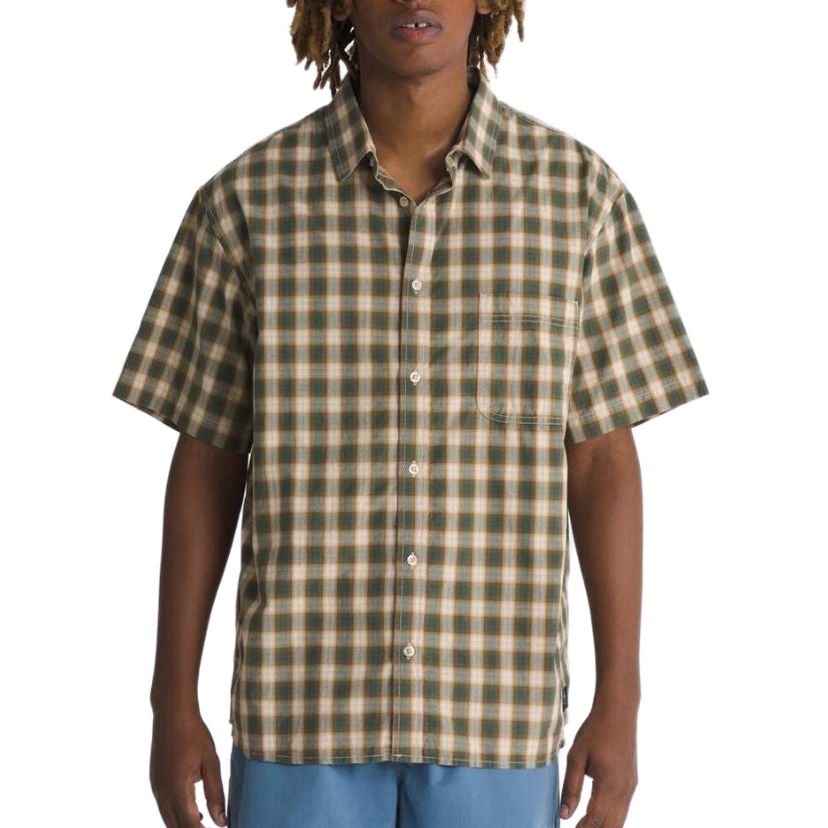 Vans Hadley Woven Shirt - Oatmeal/bistro Green image 1