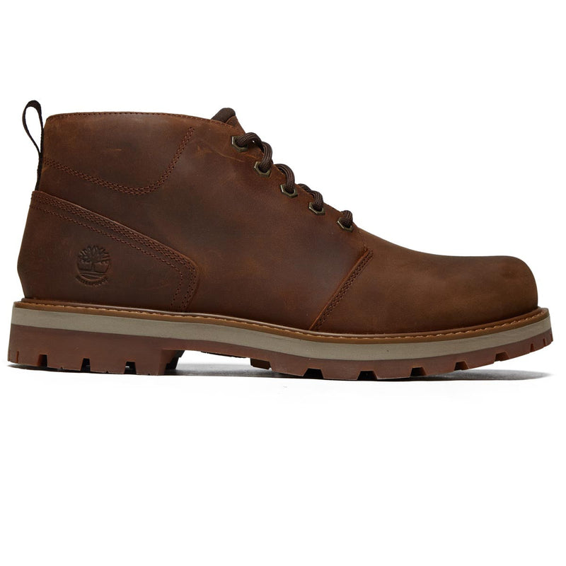 Timberland Britton Road Mid Lace Up Wp Chukka Boots - Rust Full Grain