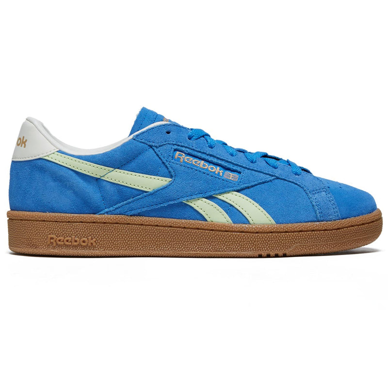 Reebok Club C Grounds UK Shoes - Kinetic Blue/Astro Lime/Vintage Chalk