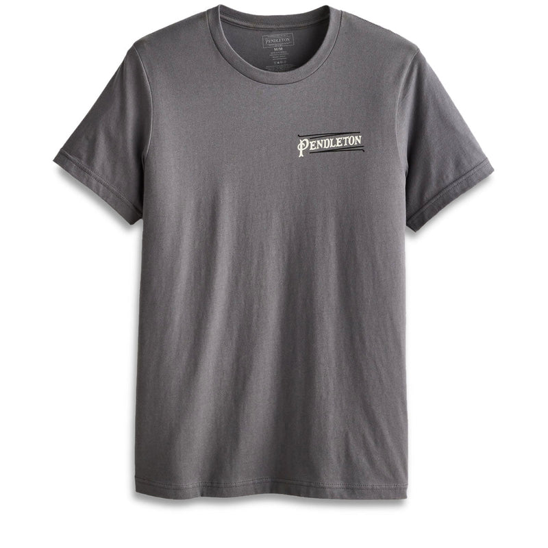 Pendleton Rodeo Plaque T-Shirt - Asphalt/White