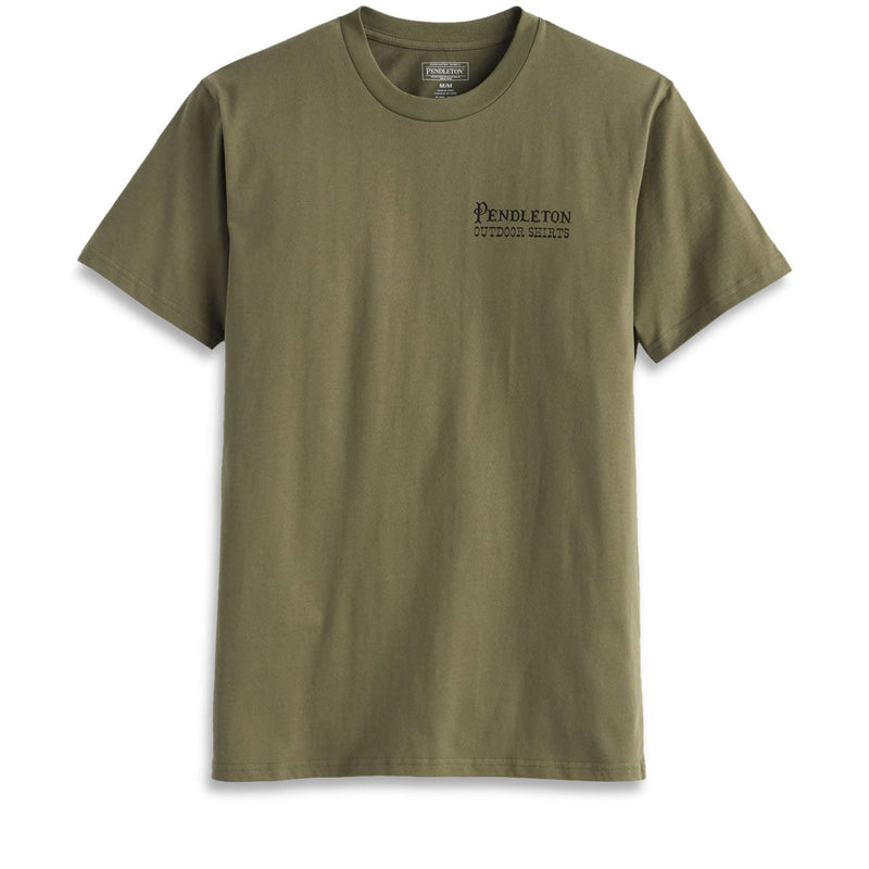 Pendleton Century Rodeo T-Shirt - Army/Brown