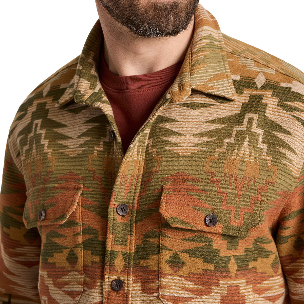 Pendleton Driftwood Chamois Long Sleeve Shirt - Sedona Olive image 5