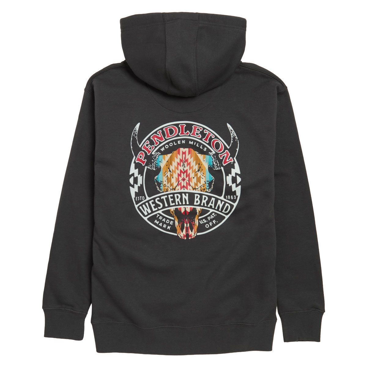 Pendleton Western Brand Logo Graphic Hoodie - Vintage Black/Multi image 1