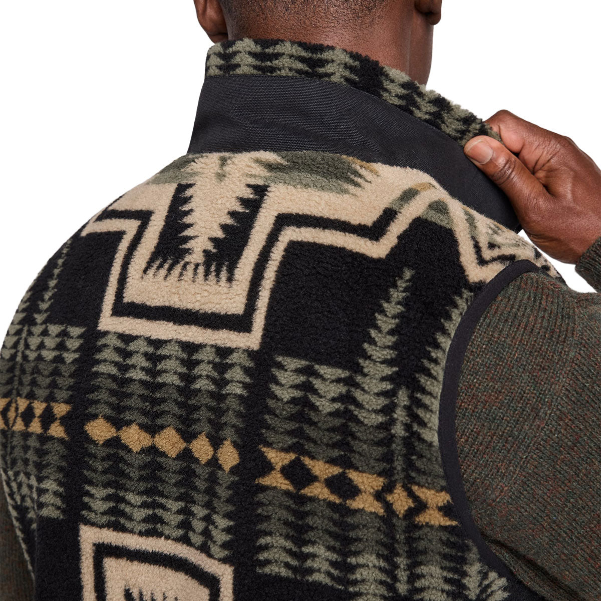 Pendleton Mesa Range Fleece Vest - Green Tan Harding image 5