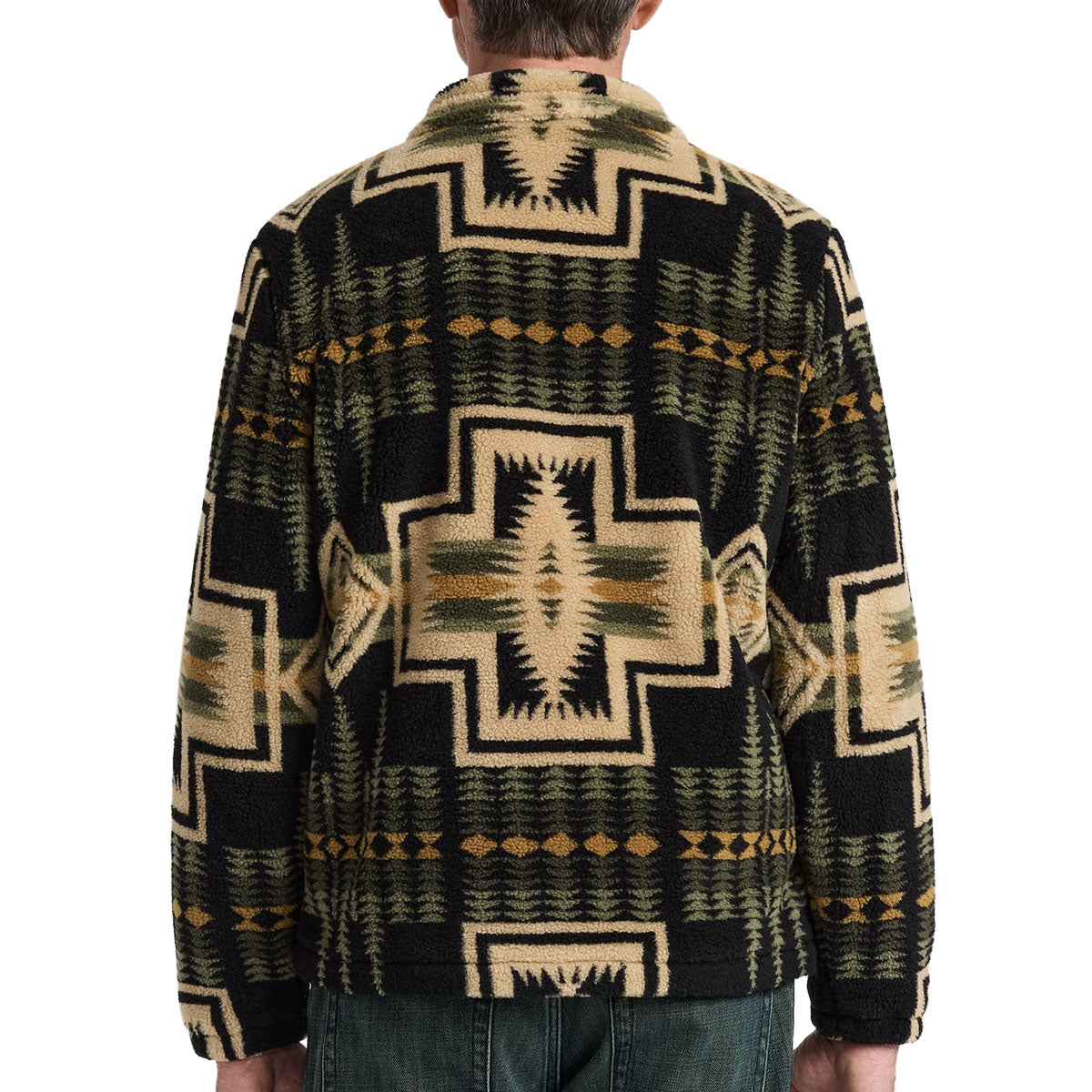 Pendleton Tahuya Range Fleece Jacket - Green Tan Harding image 3