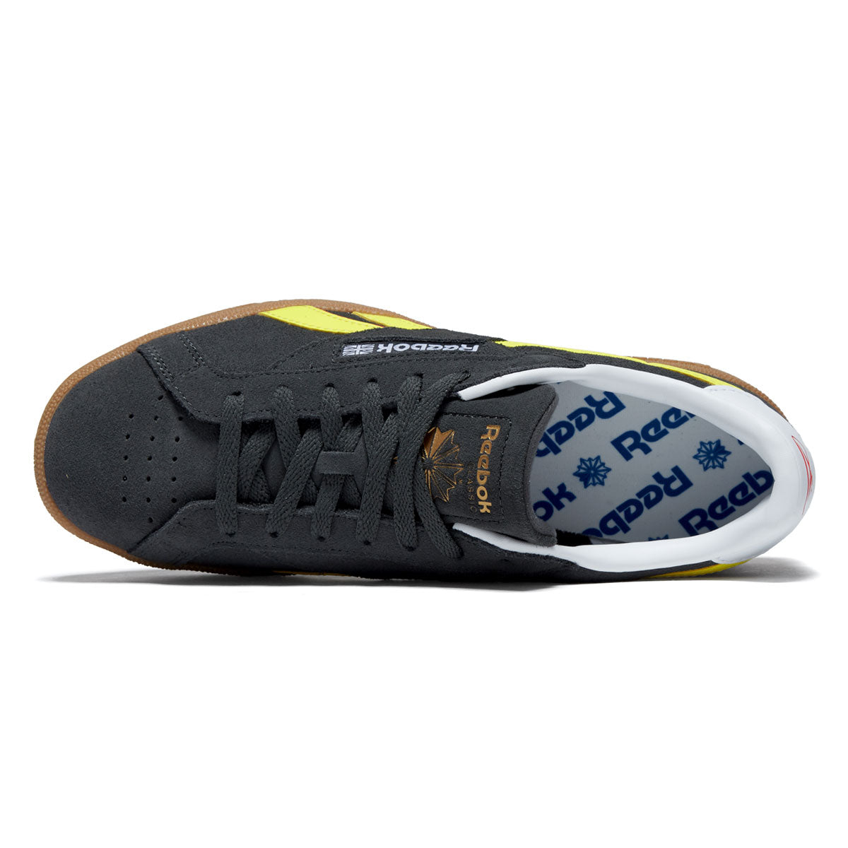 Reebok Club C Grounds UK Shoes - Black/Electric Yellow/Gum – Daddies Board Shop