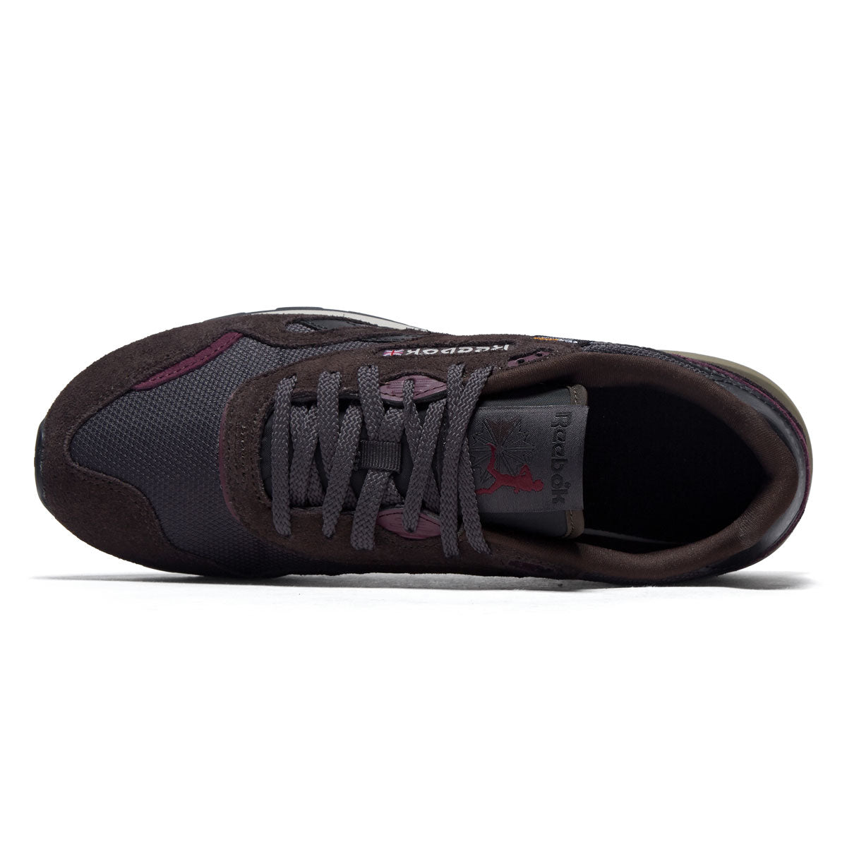 Reebok Classic Nylon 89 Shoes - Washed Black/Black/Black Cherry image 3